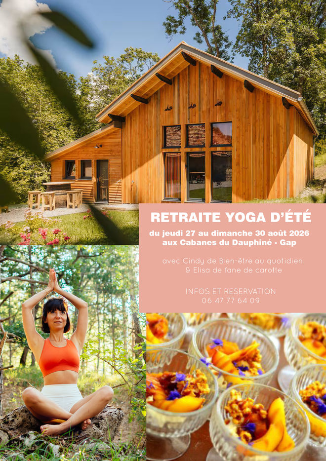Affiche retraite de yoga - ETE 2026 - © cindylostys Affiche retraite de yoga - ETE 2026 - © cindylostys