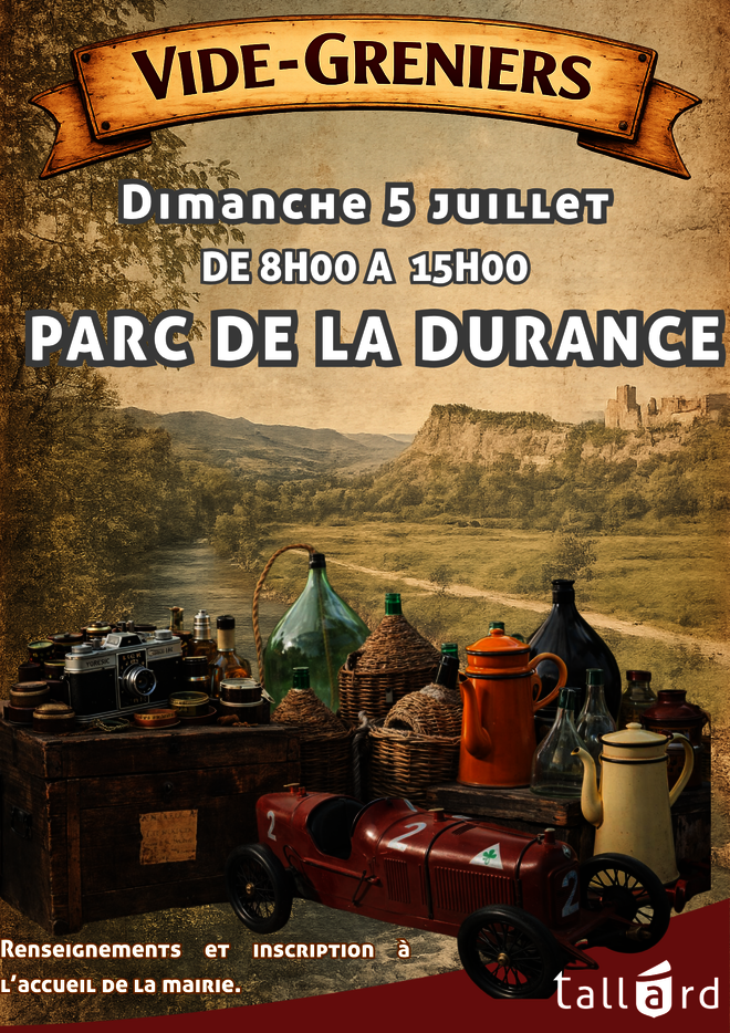 Vide-greniers_Tallard - © Mairie de Tallard Vide-greniers_Tallard - © Mairie de Tallard